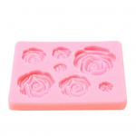 Rose Flower DIY Fondant Silikoonist k&uuml;psetusvormid kooki kaunistamiseks &scaron;okolaadit&ouml;&ouml;riist roosa