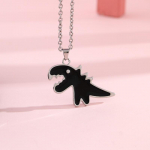 CUCU armas dinosauruspaar kaelakee armastajad paaritud ripatsid s&otilde;brad kaelakett Hiphop punk kaelarihm meestele naiste ehted 1 PCS