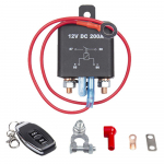 12V DC 200A kaugjuhtimispuldi aku lahti&uuml;hendamise l&uuml;liti, aku t&uuml;hjenemise v&auml;ltimine aku l&uuml;liti isolaator sees v&auml;ljas 1  pcs must