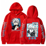 Uus anime Jujutsu Kaisen Satoru Gojo kapuuts Suurem&otilde;&otilde;duline s&uuml;gisene talvefliisist pusa meeste naiste pikkade varrukatega pullover S