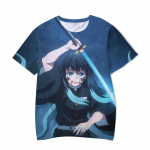 Ts&auml;rgid Anime Deemonit Slayer Tokitou Muichirou 3D Print Poiss T&uuml;druk Vabaaja Mood Multikad Suured O-kaelusega Ts&auml;rgid Laste T-s&auml;rgid Riided 140
