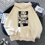 Kuum anime Hunter X Hunter Killua 2D tr&uuml;kiga unisex puuvillane kapuutsikasual suur &uuml;lepea k&auml;ivitatav populaarne dressipluus moodne unisex riietus 3XL gray