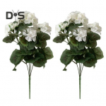 2 tk Kunstbegoonia &otilde;is varrega, n&auml;rbumatu, kastmata, pulmafoto rekvisiidid Realistlikud kunstpunased lillelised kodukaunistamistarbed kollane