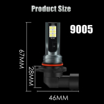 2tk H8 H11 LED pirn 9005 HB3 9006 HB4 led lamp Super ere auto udutuled p&auml;evas&otilde;idutuled 12V 6000K valge 9005 HB3