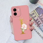 Xiaomi Redmi A1+ A2+ Plus 10C 12C 11A 9A 8A Pro &uuml;mbrise tagakaas Matt P&otilde;rutuskindel pehme silikoon kandiline telefonikotid Lilled Kirjad Redmi kaitseraua jaoks Redmi 8