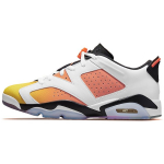 Air Jordan 6 Retro Low SE Dongdan Unisex tossud Valge Must Tour-Kollane DC1048-110 36.5