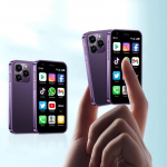 SOYES XS16 4G nutitelefon 3,0 tolli Android 8.0 Quad Core 2000mAh RAM 2GB/3GB ROM 16GB/32GB Type-C Dual SIM MINI telefon 3GB&64GB lilla