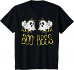 Boo Bees Naljakad paarid Halloweeni kost&uuml;&uuml;m t&auml;iskasvanutele unisex naistele Laste T-s&auml;rk Multikad vabaaja puuvillased anime riided s&auml;rgid iga p&auml;ev 4XL