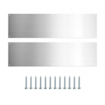 1 komplekt roostevabast terasest uksel&ouml;&ouml;kplaat, mis kaitseb ukse p&otilde;hja Dekoratiivukse l&uuml;kkamisplaat Kriimustuskindel ja kulumiskindel metalluks