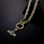 Meeste draakonipea kaelakeed Viking Vegvisir amulett ripats Norra ruunid ankur roostevabast terasest segu kullast King ketiga ehted 90cm black