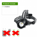 V&otilde;imsaim esilatern Suure v&otilde;imsusega LED-taaslaetav USB-peataskulamp Super ere pikamaa suumiga esituled kalap&uuml;&uuml;gi esituled without battery, charger must