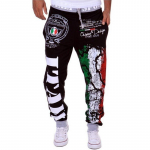 Meeste mood tr&uuml;kitud dressip&uuml;ksid vabaaja s&ouml;rkimisp&uuml;ksid L must