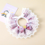 Lemmikloomakassi kaelarihm Moodne ruuduline pits kikilips lemmiklooma kaelakee v&auml;ikestele koertele kassidele Reguleeritav kutsikas kassipoeg s&uuml;ljer&auml;tik kassi aksessuaar XS sinine