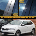 Auto samba postide ukseakna trimmikatte komplektid Skoda Fabia Mk3 jaoks (NJ) 2015-2021 Mk4 2022-2023 eKr veerukleebis