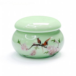 1 tk keraamiline k&uuml;&uuml;nte tass kaanega Akr&uuml;&uuml;l vedel puuder keraamiline tass Nail Art Akr&uuml;&uuml;l vedel pulber portselanist Dappen n&otilde;udekonteiner