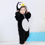 Baby Rompers Kigurumi Animal Leopard, Husky, Kaelkirjaku cosplay Kapuutsiga soe pidžaama v&auml;ikelastele poistele T&uuml;drukutele Riided Vasts&uuml;ndinu magamisriided Pidžaama riided 100