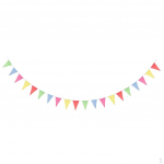 100 Triangle Flag Bunting Banner Hanging Pendent 38m Length for decor