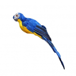 25/35 cm K&auml;sitsi valmistatud papagoi loom lind muru kujuke, kaunistus aiakujundus 25cm sinine