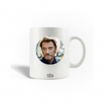 Keraamiline kruus Johnny Hallyday laulja helilooja plakat