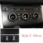 Air Conditioner Button Patch cover Stickers Car Accessories For Land Rover Range Rover Vogue 2013-17 For Range Rover Sport 14-17 Style A Black black