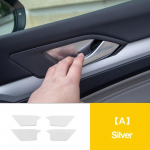 Volkswagen VW Golf 8 MK8 2022 jaoks Roostevabast terasest auto sisemise uksek&auml;epideme kausi katte raami kleebised Tarvikud A Sliver