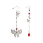 Anime Tian Guan Ci Fu Hua Cheng Xie Lian Cosplay Ring K&otilde;rvar&otilde;ngad Stud Butterfly Ripats As&uuml;mmeetriline Tutt K&otilde;rvar&otilde;ngad Aksessuaarid