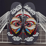 Suvised meeste sussid, mustad suured libisemiskindlad meeste sandaalid riidest kingapael &otilde;ues rannas, meeste pl&auml;tud painduvad kingad 44-45 tumesinine v&auml;rv