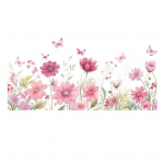 Seinakleebis Romantiline liblikas lillemuster Isekleepuv Suurep&auml;rane kleepuvus Libisemisvastane Niiskuskindel Magamistoa Elutoa Seinakaunistuse kleebis 1 Set