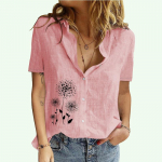 Naiste moodne rev&auml;&auml;rkrae s&auml;rk, suvine ja s&uuml;gisene vabaajaprintiga naiste T-s&auml;rk, puuvillane linane kardigan l&uuml;hikeste varrukatega pluusid S valge