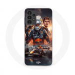 Coque Samsung Galaxy A13 4G Max Verstappen F1 art wallpaper