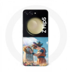 Coque Samsung Galaxy Z Flip5 Akira Toriyama Son Goku Tombe