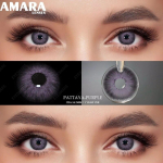 AMARA sinised kontaktl&auml;&auml;tsed suurtele silmadele Moodl&auml;&auml;tsed Kosmeetilised pehmed silmailu Pupillid koos objektiivi&uuml;mbrisega Eksklusiivsed stiilid