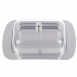 L&auml;bipaistva kaanega v&otilde;ialuse kasti konteiner juustuleiva hoiualus