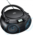 Kaasaskantav Bluetooth-stereo-CD-m&auml;ngija &otilde;pilaste Boomboxi &otilde;ppemasin AM/FM-raadio USB