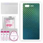 apgo Protective Skin Sticker for the back compatible with ZTE nubia X, Wrap Film, Foil, Vinyl - Pattern Carbon Chameleon CAKA1