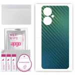 apgo Protective Skin Sticker for the back compatible with Tecno Camon 19 Neo, Wrap Film, Foil, Vinyl - Pattern Carbon Chameleon CAKA1