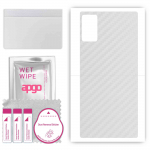apgo Protective Skin Sticker for the back compatible with Cubot J9, Wrap Film, Foil, Vinyl - Pattern Transparent Carbon