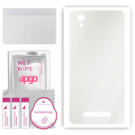 apgo Protective Skin Sticker for the back compatible with ZTE Blade A5 (2019), Wrap Film, Foil, Vinyl - Pattern Matte Transparent