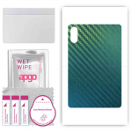apgo Protective Skin Sticker for the back compatible with Honor Pad V8 Pro WiFi, Wrap Film, Foil, Vinyl - Pattern Carbon Chameleon CAKA1