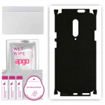 apgo Protective Skin Sticker for the back+sides compatible with OnePlus 7 Pro, Full Wrap Film, Foil, Vinyl - Pattern Matrix