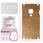 apgo Protective Skin Sticker for the back+sides compatible with Huawei Mate 20, Full Wrap Film, Foil, Vinyl - Pattern Rusty Copper