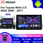 Androidi autoraadio Android Auto multimeedia Toyota Wish 2 jaoks 2009-2017 Carplay 4G 2din GPS autoraadio nr 2 din 1+32cp+4led