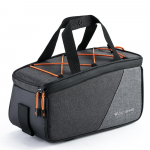 Suure mahutavusega jalgratta tagumine raami kott v&auml;litingimustes TravelPack kaasaskantav k&auml;ekott Jalgratta tagaiste must