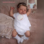 50 cm Reborn Doll Peaches Pehmest riidest korpus ja t&auml;issilikoonist elutruu vasts&uuml;ndinud nukk, millel on 3D mitmekihiline maalitud n&auml;htavad veenid Lastele m&otilde;eldud nukum&auml;nguasjad full silicone girl