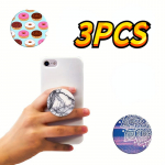 3 komplekti mobiiltelefoni alus, kokkupandav mobiiltelefoni s&otilde;rmek&auml;epide, kokkupandav hoidik telefoni pistikupesa jaoks 3Pcs