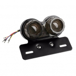 Tagumine pidurilamp Mugav IP67 veekindel &ouml;ko-universaalne mootorratta LED-tagatuli must