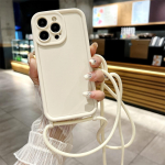 Telefoni&uuml;mbris iPhone 14 13 15 Pro Max 12 11 X XR XS 7 8 Plus SE 2020 2022 Crossbody reguleeritava paela rihma k&ouml;ie pehme kate jaoks iPhone 14 Plus