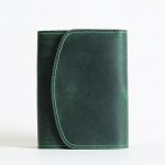 K&auml;sitsi valmistatud v&auml;ike nahast &uuml;mbrikust rahakott Vintage naturaalsest veisenahast &uuml;mbriku stiilis rahakott meeste rahakott lukuga m&uuml;nditaskuga roheline