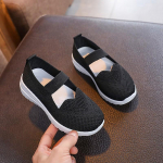 Kevadised ja s&uuml;gisesed lastejalatsid poiste spordijalatsid, Flyknit kangas, t&uuml;drukute moodsad vabaajajalatsid, suurte laste tennised 31 must