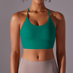 Naiste Cross Back Sport Ristihoidjad Risti k&auml;rbitud rinnahoidjad Jooga Crop Top Workout Fitness Bras Jooga Rinnahoidjad J&otilde;usaali Treening Top Spordipesu M